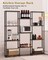 4-Tier Industrial Bookshelf with 11 Open Shelves – Heavy Duty 980 lbs Capacity, Anti-Tip Design & Adjustable Feet for Living Room, Bedroom, Office, Grey Storage Cabinet